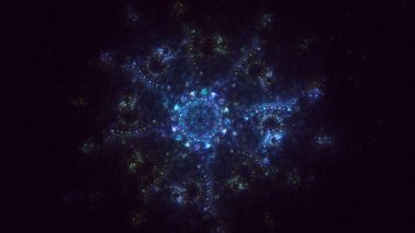 3B soyut yuvarlak ışık arkaplanı oluşturma