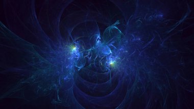 Soyut çok renkli fraktal ışık arkaplanı 3B görüntüleme