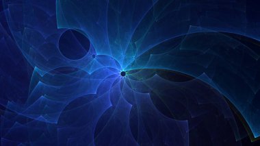 Soyut çok renkli fraktal ışık arkaplanı 3B görüntüleme