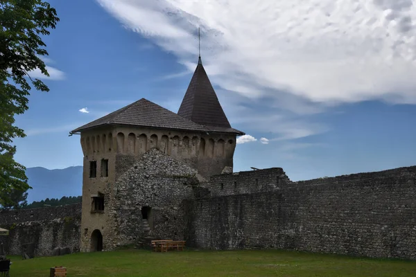 Ostrozac Cazin Bosnia Herzegovina 2022 Ruins Ancient Bosnian Castle Place — Φωτογραφία Αρχείου