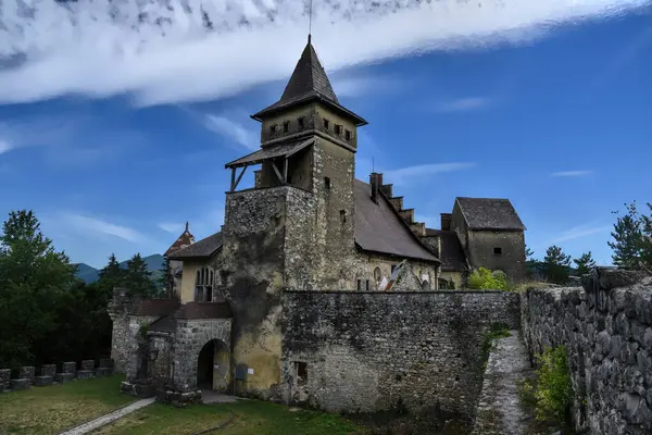 Ostrozac Cazin Bosnia Herzegovina 2022 Ruins Ancient Bosnian Castle Place —  Fotos de Stock