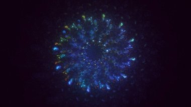 3B soyut yuvarlak ışık arkaplanı oluşturma