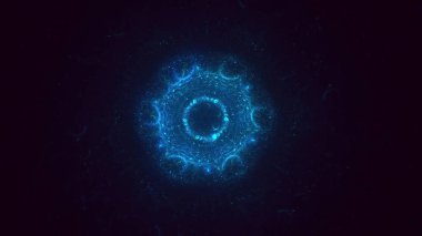 3B soyut yuvarlak ışık arkaplanı oluşturma