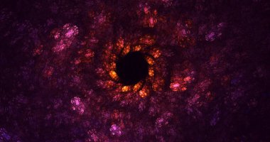 Soyut çok renkli fraktal ışık arkaplanı 3B görüntüleme