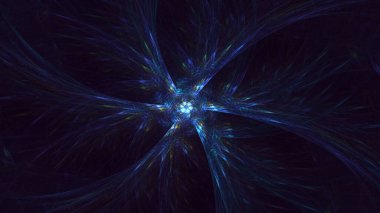 Soyut çok renkli fraktal ışık arkaplanı 3B görüntüleme