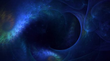 Soyut çok renkli fraktal ışık arkaplanı 3B görüntüleme