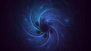 Soyut çok renkli fraktal ışık arkaplanı 3B görüntüleme