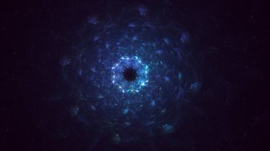 Soyut çok renkli fraktal ışık arkaplanı 3B görüntüleme