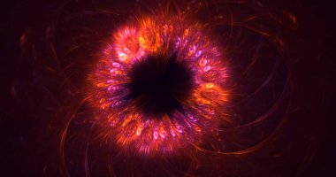 3B soyut yuvarlak ışık arkaplanı oluşturma