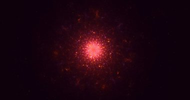 3B soyut yuvarlak ışık arkaplanı oluşturma