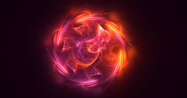 3B soyut yuvarlak ışık arkaplanı oluşturma