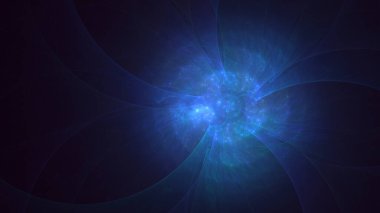 3D, soyut çok renkli teknoloji fraktal ışık arkaplanı oluşturuluyor