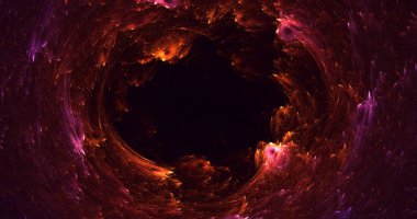 3B soyut renkli fraktal ışık arkaplanı oluşturma
