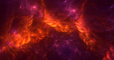 3B soyut renkli fraktal ışık arkaplanı oluşturma