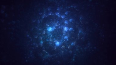 Soyut çok renkli fraktal ışık arkaplanı 3B görüntüleme