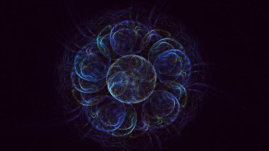 Soyut çember ışık arkaplanı oluşturuluyor