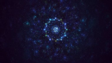 Soyut çember ışık arkaplanı oluşturuluyor