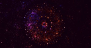 3B soyut yuvarlak ışık arkaplanı oluşturma