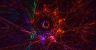 3B soyut yuvarlak ışık arkaplanı oluşturma