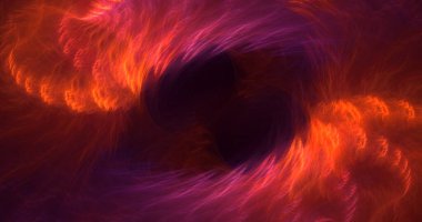 Soyut çok renkli fraktal ışık arkaplanı 3B görüntüleme