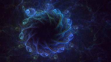 3B soyut yuvarlak ışık arkaplanı oluşturma