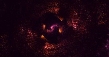 3B soyut yuvarlak ışık arkaplanı oluşturma