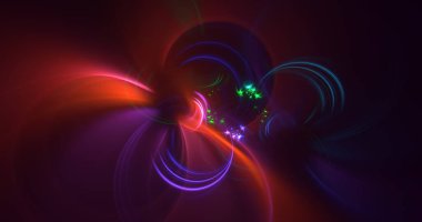 3B soyut renkli fraktal ışık arkaplanı oluşturma