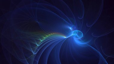 3B soyut renkli fraktal ışık arkaplanı oluşturma