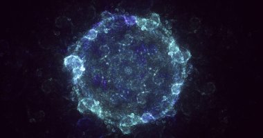 Soyut çember ışık arkaplanı oluşturuluyor