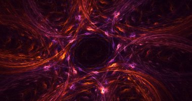 3B soyut renkli fraktal ışık arkaplanı oluşturma