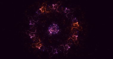 3B soyut yuvarlak ışık arkaplanı oluşturma