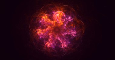 3B soyut yuvarlak ışık arkaplanı oluşturma