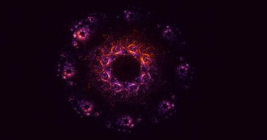 3B soyut yuvarlak ışık arkaplanı oluşturma