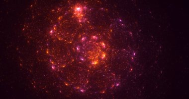 3B soyut renkli fraktal ışık arkaplanı oluşturma