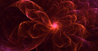 Soyut çok renkli fraktal ışık arkaplanı 3B görüntüleme