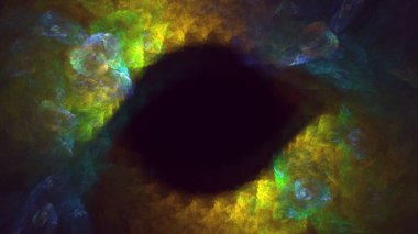 3B soyut renkli fraktal ışık arkaplanı oluşturma