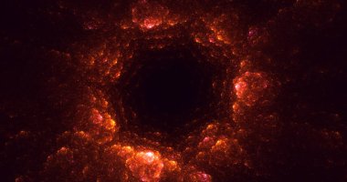 3B soyut renkli fraktal ışık arkaplanı oluşturma