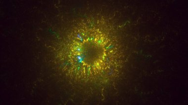 3B soyut renkli fraktal ışık arkaplanı oluşturma