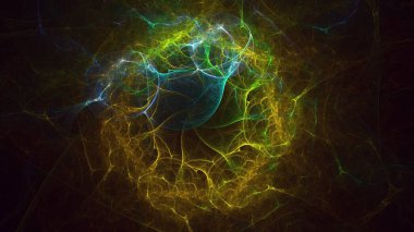 3B soyut yuvarlak ışık arkaplanı oluşturma