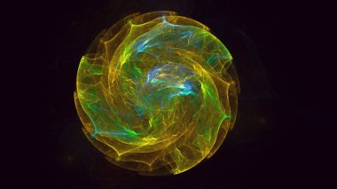 3B soyut yuvarlak ışık arkaplanı oluşturma