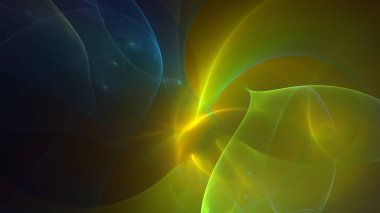 Soyut çok renkli fraktal ışık arkaplanı 3B görüntüleme