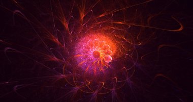 3B soyut yuvarlak ışık arkaplanı oluşturma