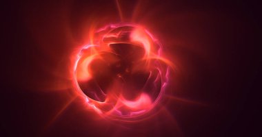 Soyut çok renkli fraktal ışık arkaplanı 3B görüntüleme