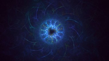 3B soyut yuvarlak ışık arkaplanı oluşturma