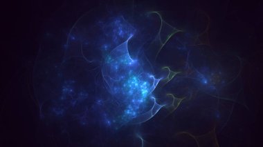 3D, soyut çok renkli teknoloji fraktal ışık arkaplanı oluşturuluyor