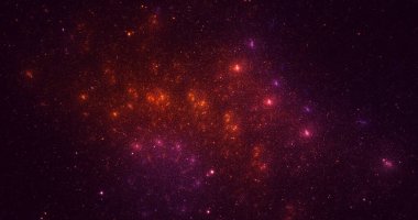 3B soyut renkli fraktal ışık arkaplanı oluşturma