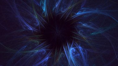 3B soyut renkli fraktal ışık arkaplanı oluşturma