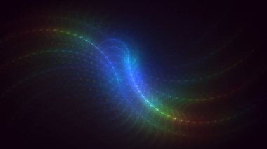 3B soyut renkli fraktal ışık arkaplanı oluşturma