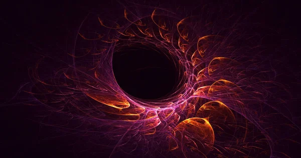 3B soyut renkli fraktal ışık arkaplanı oluşturma