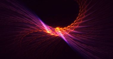 3B soyut renkli fraktal ışık arkaplanı oluşturma